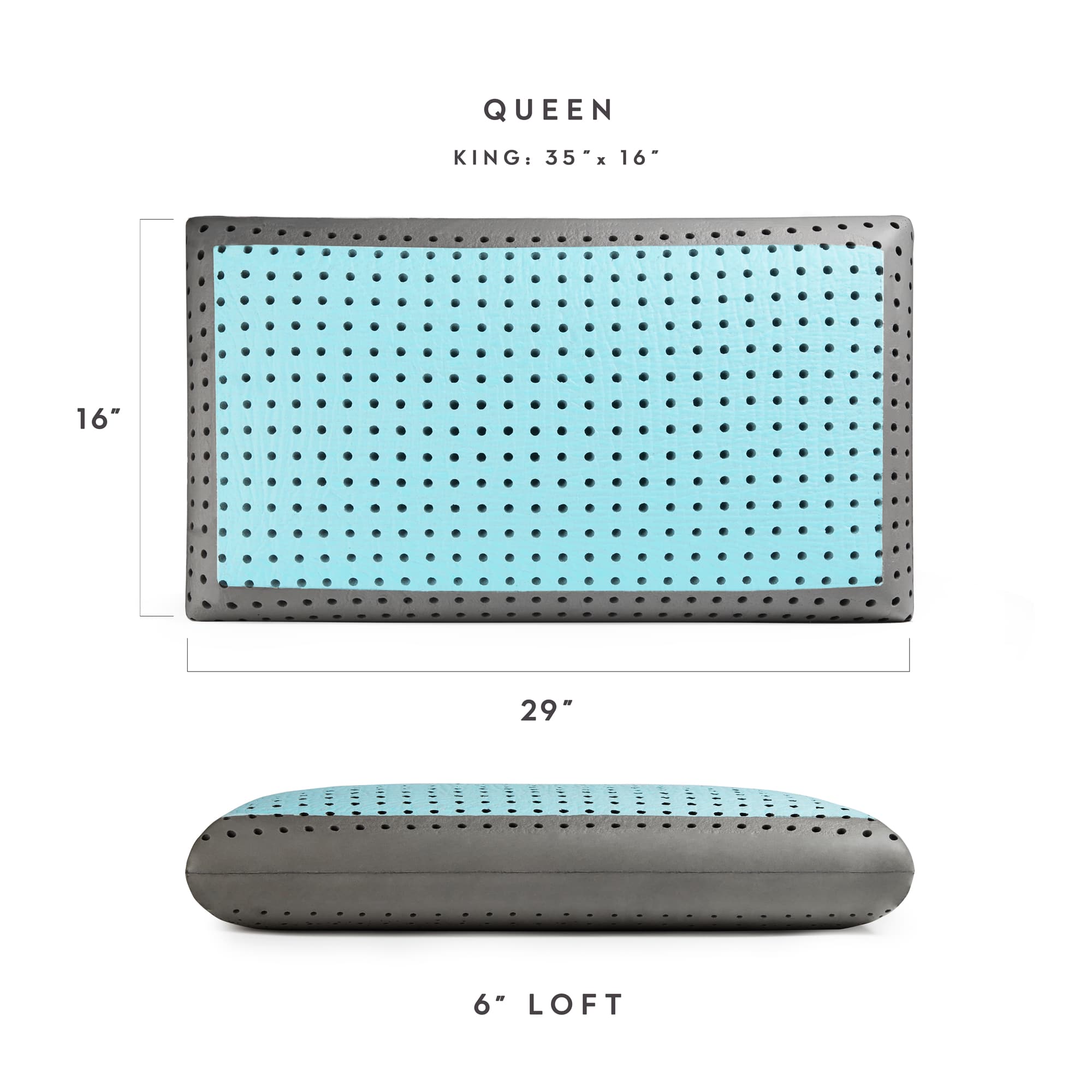 Carbon Cool Pillow Size
