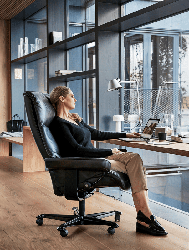 Stressless View Office Chair Black Leather